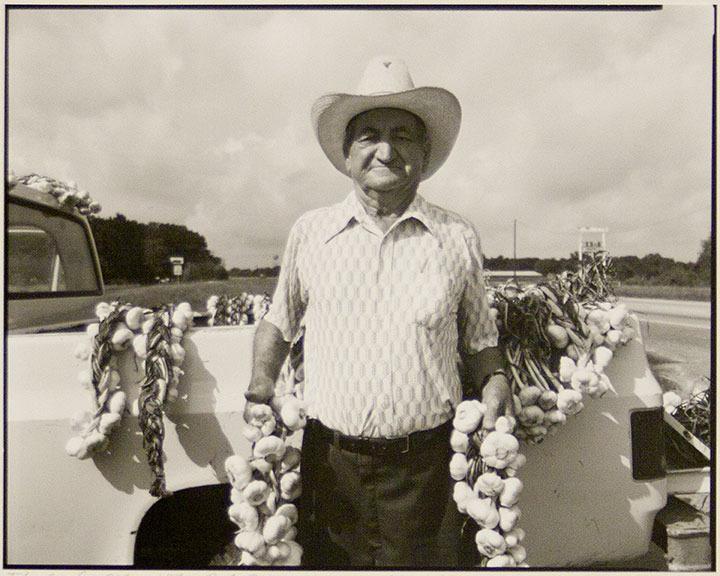 The Garlic Man, Mr. Polo Messina, Addis, LA, 1982, A. J. Meek, gelatin silver, 14 x 18 in. (35.6 x 45.7cm), 84.053.i4. Gift of the artist.