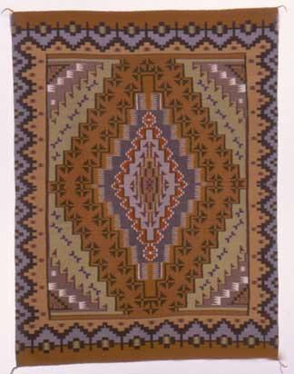 Burntwater Rug, 20th c., Philomena Yazzie, 71.25 x 54.5in. (180.9 x 138.4cm), 91.023.116. Gift of Edwin L. and Ruth E. Kennedy.