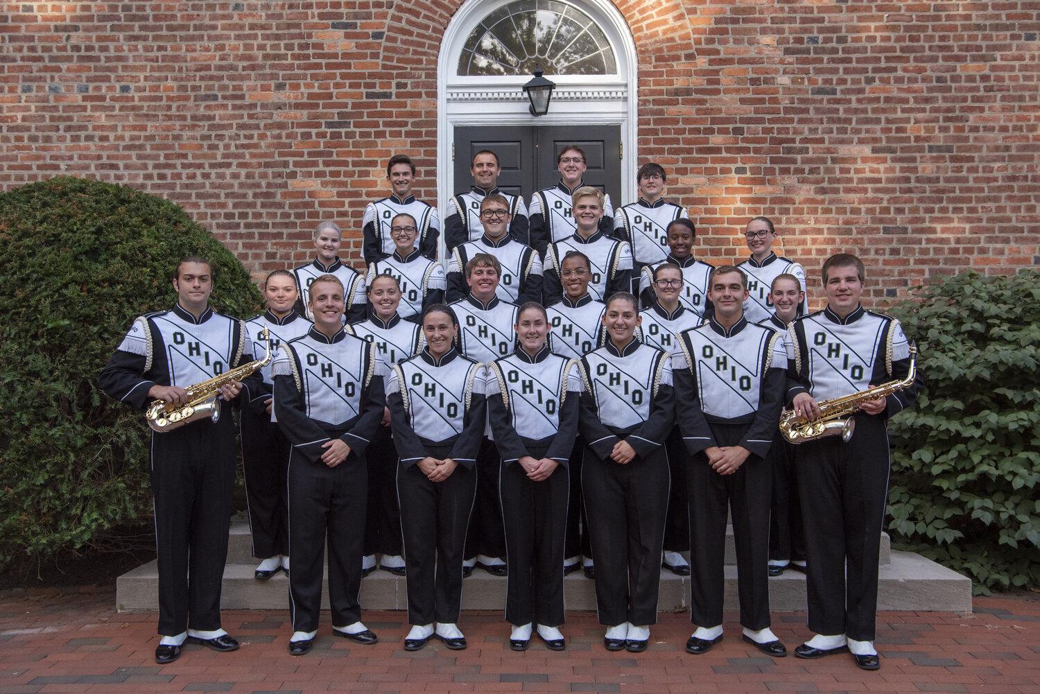 Marching 110 alto saxophone players