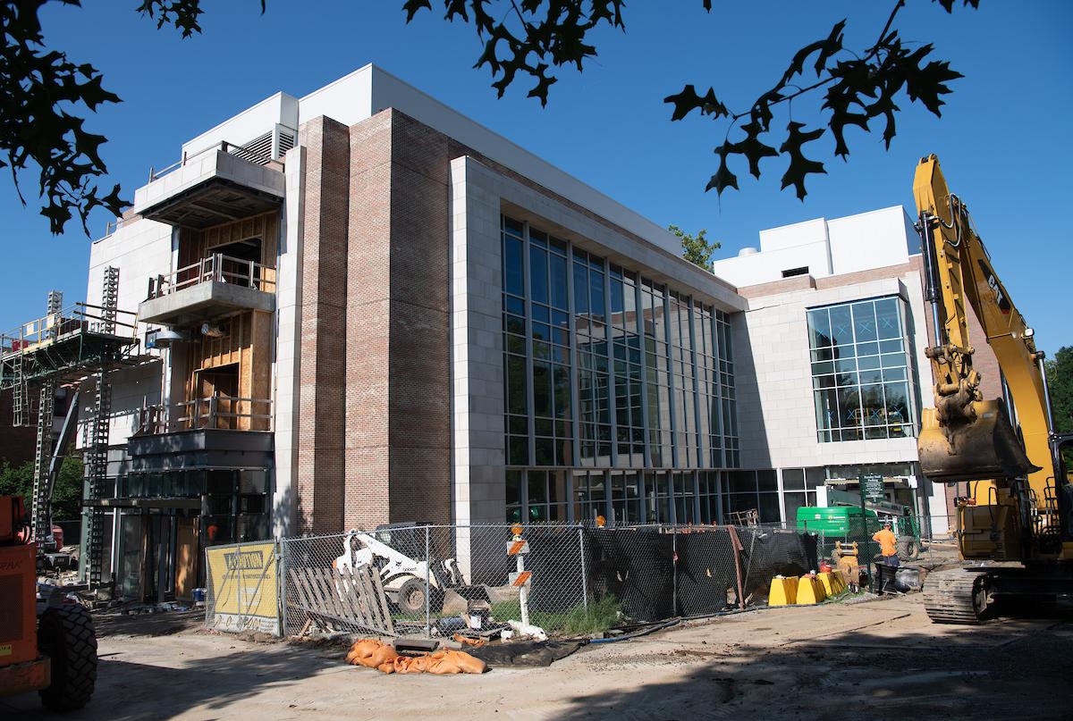 Chemistry building under construction in 2020