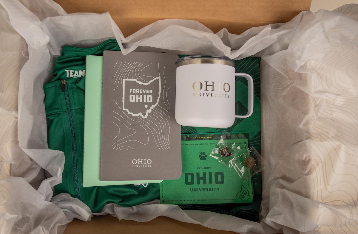 Ohio University brand ambassador box