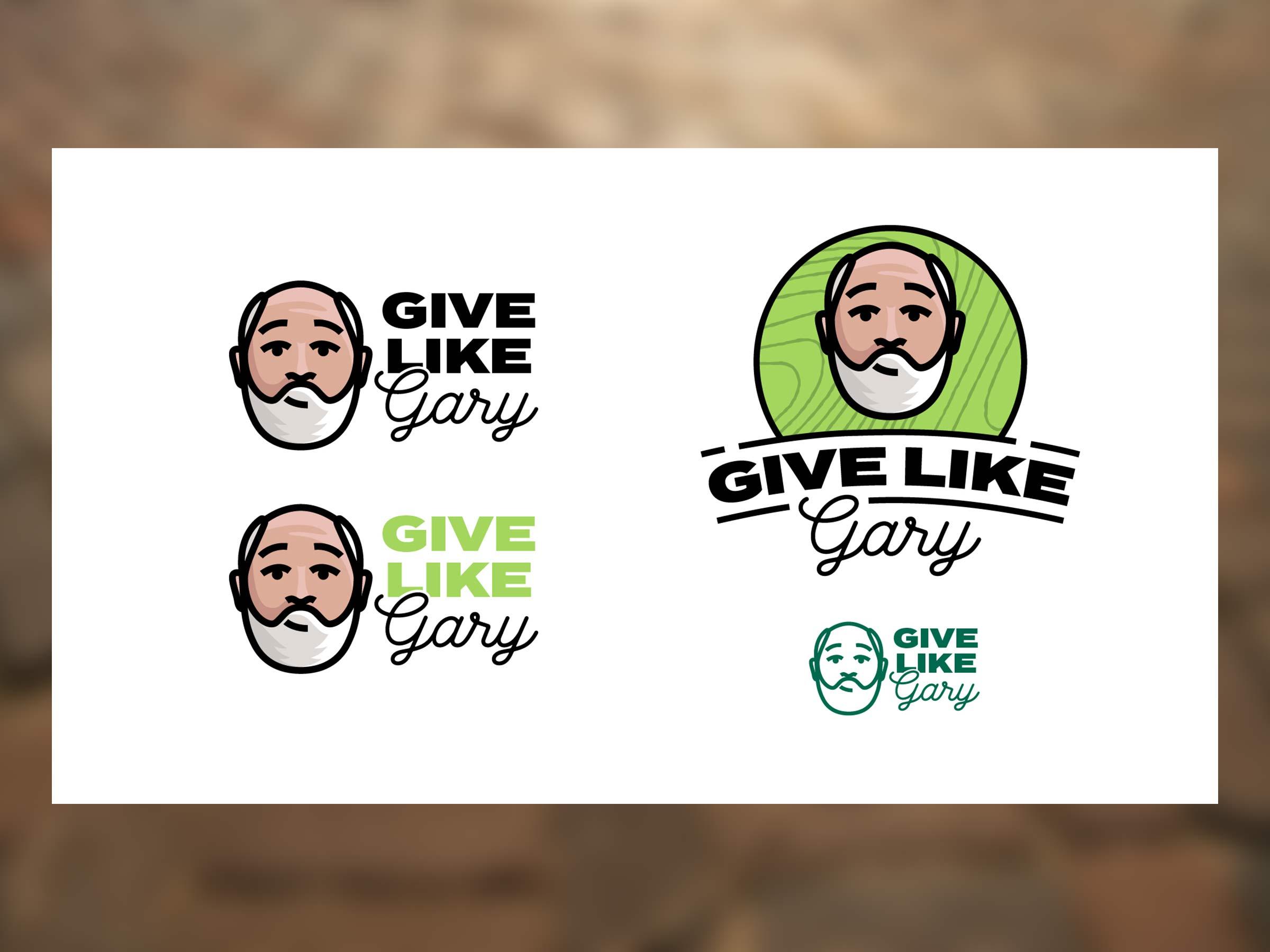 Logo illustrations for Give Like Gary Project
