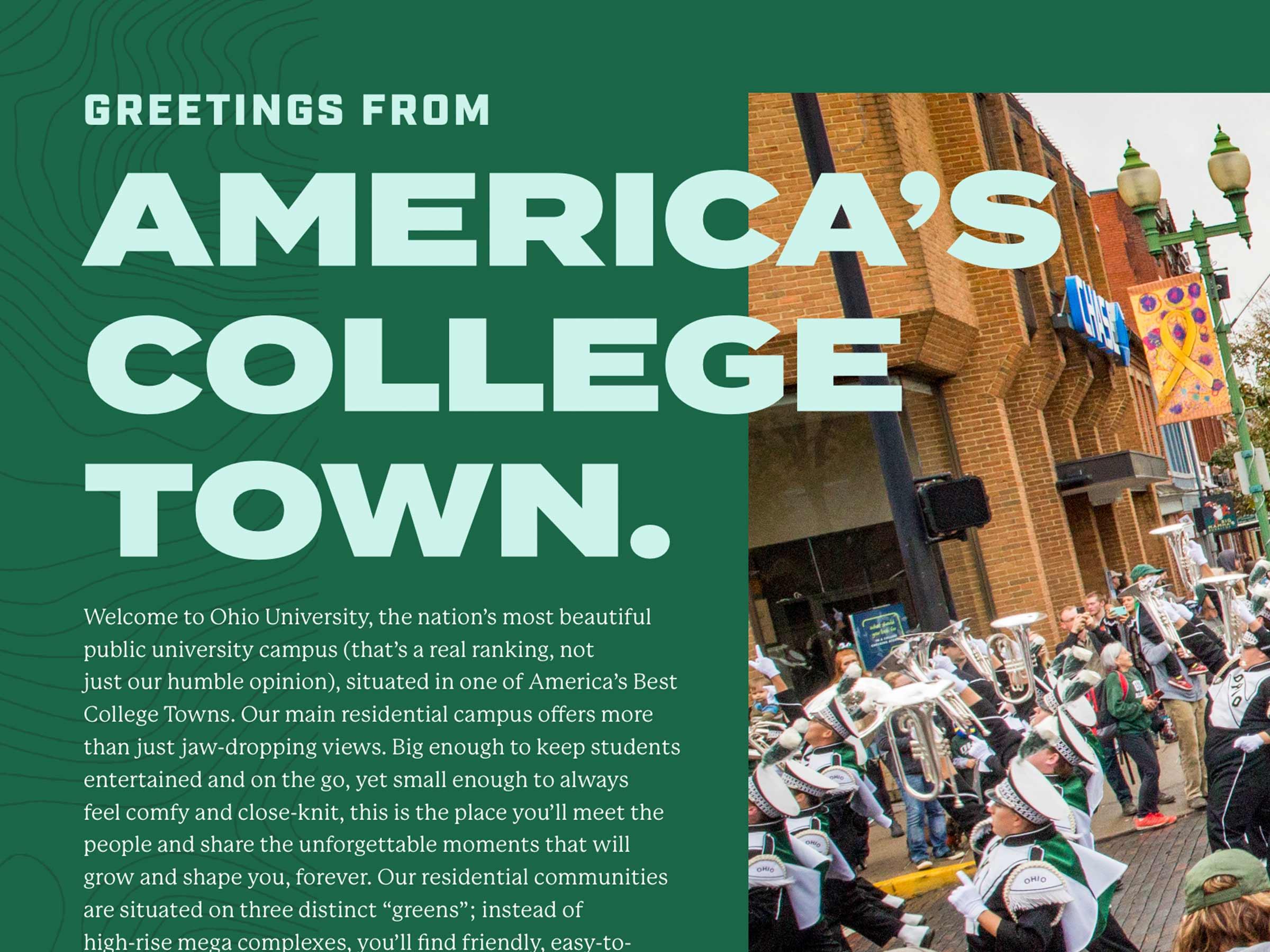 America's College Town graphic
