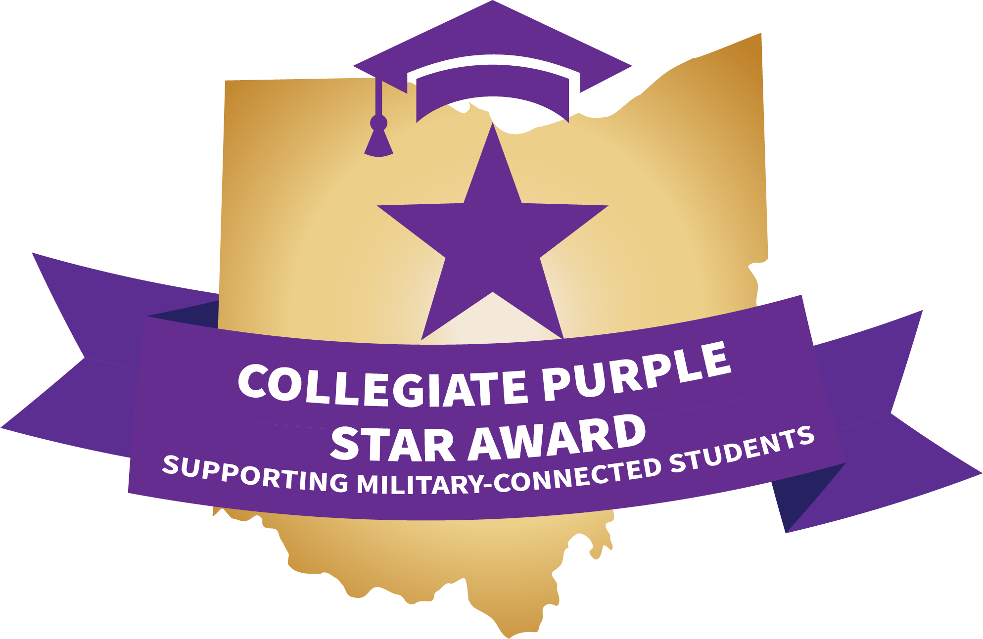 Collegiate Purple Star Award badge