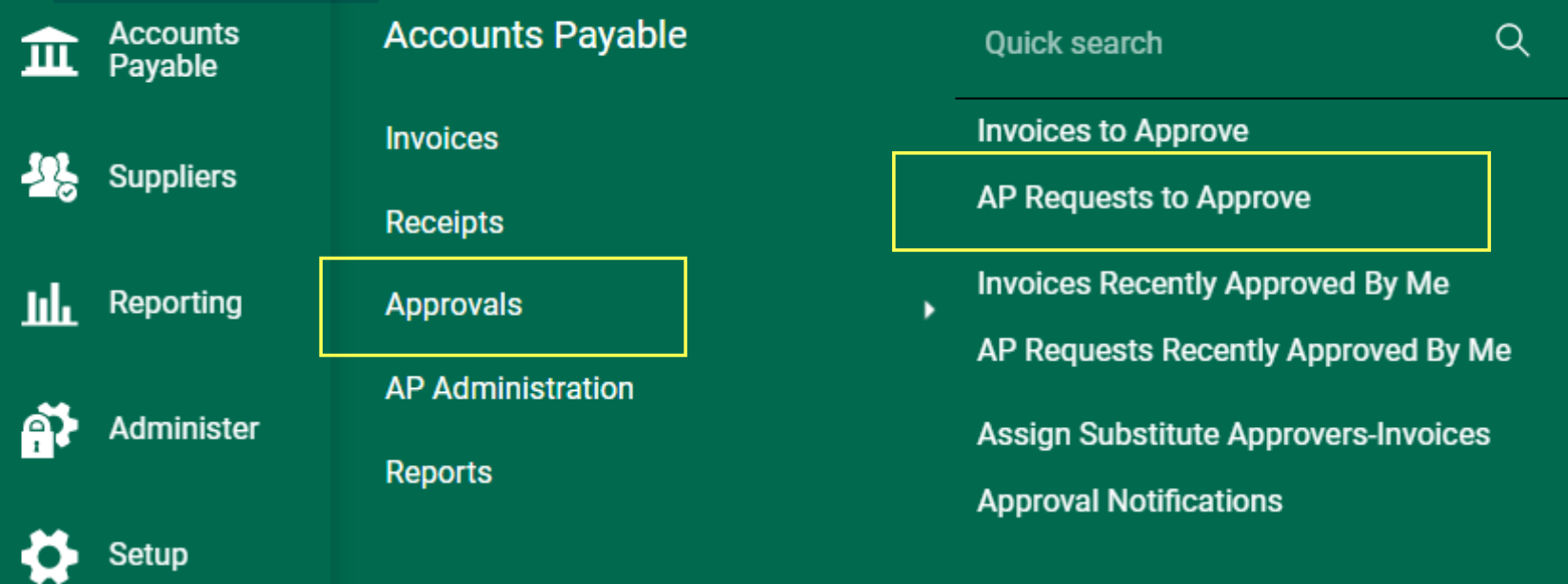AP Requests to Approve