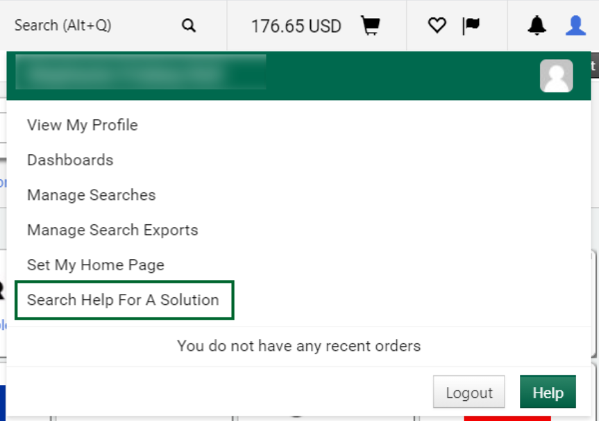 Search Help for a Solution link