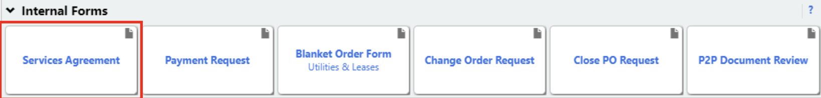 Services Agreement form