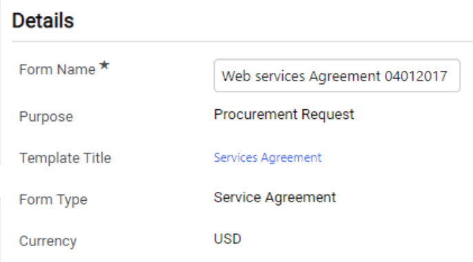 description of service