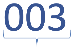 Assigned in sequential order