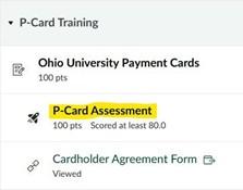 PCard Assessment Location Ex