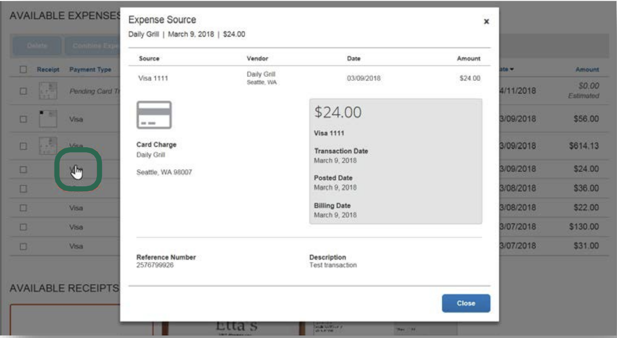  card charge without a receipt 