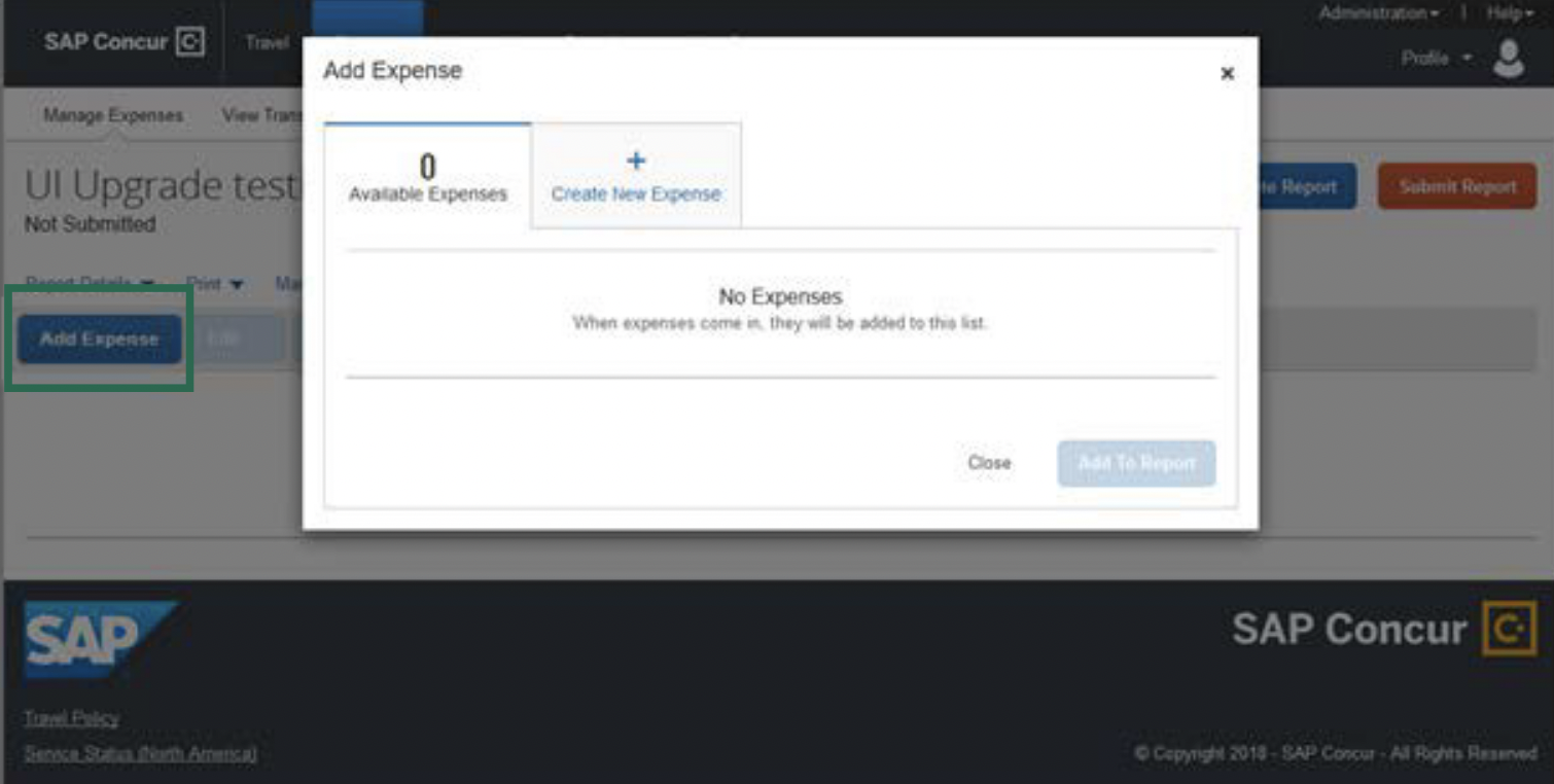 manage expense - add