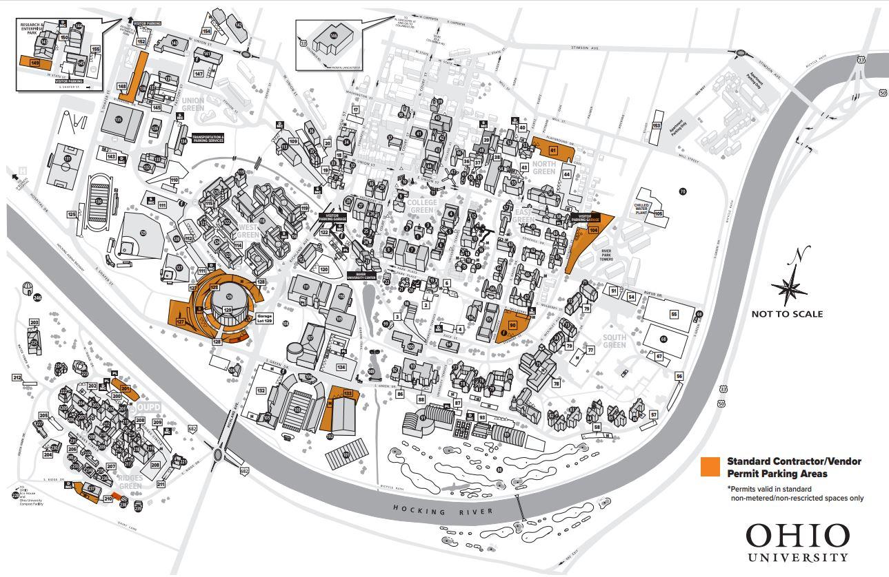 Standard Contractor Vendor Parking Map