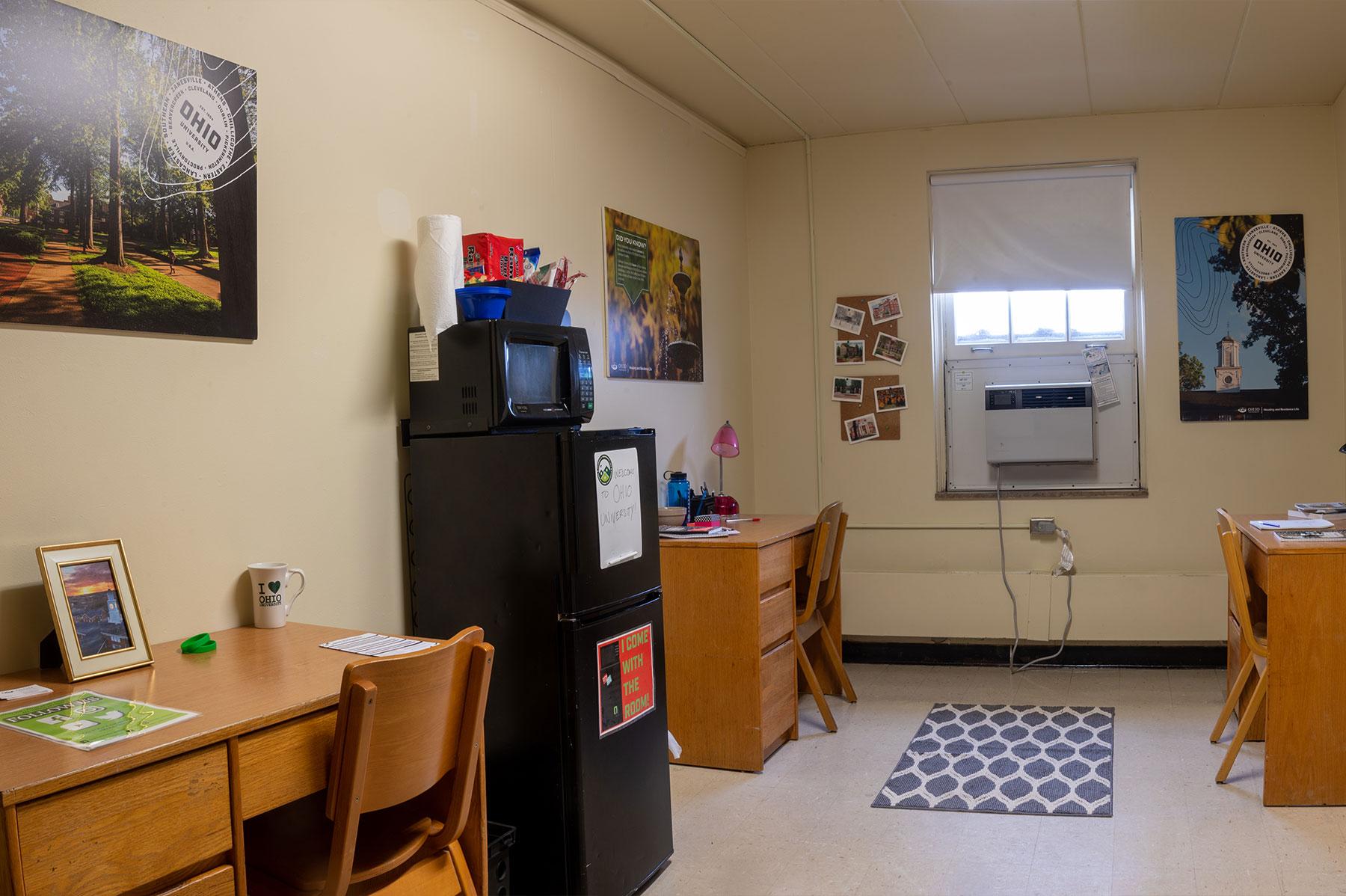 Example of a quad room in a Front Four residence hall