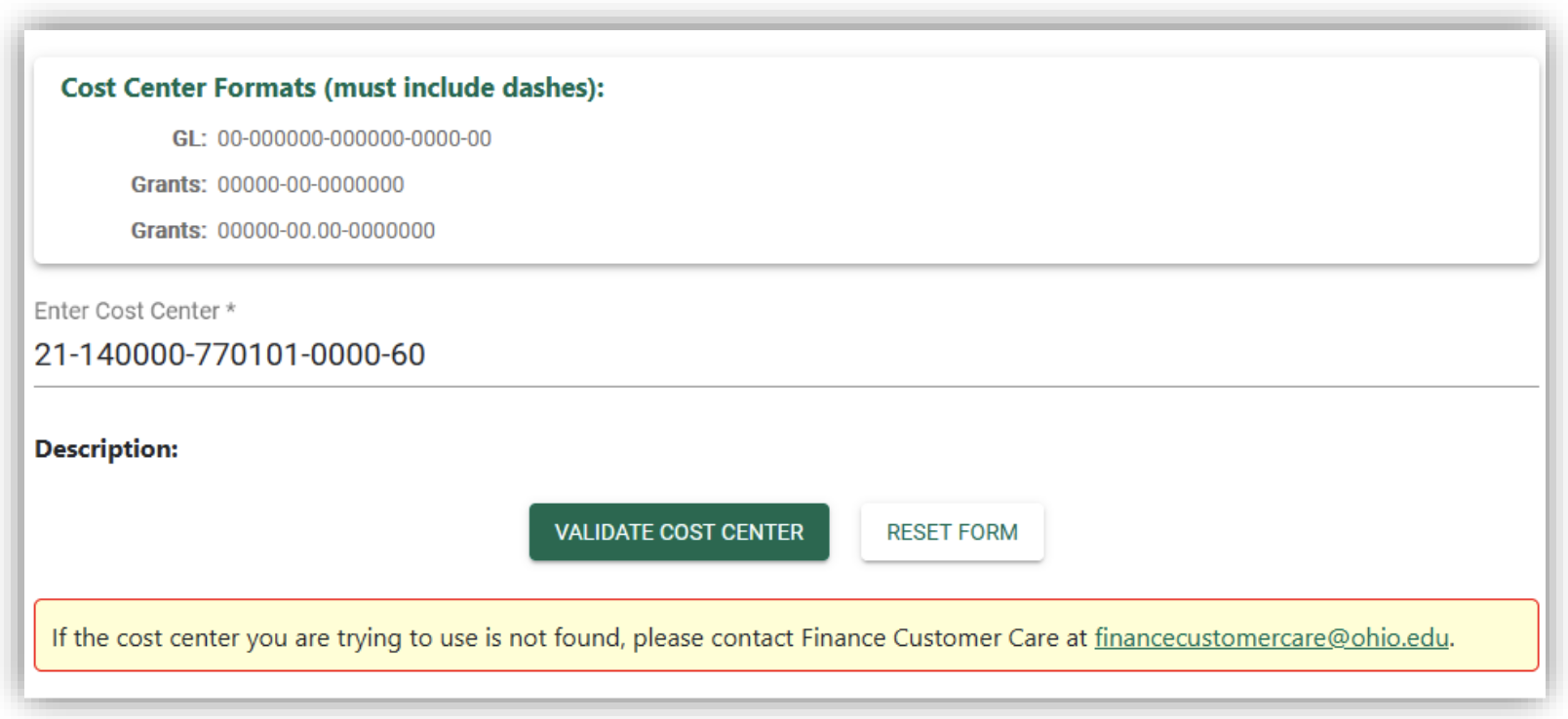 General Ledger Example