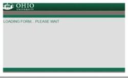 Picture showing loading form please wait