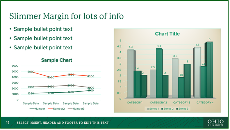 Example of PowerPoint slide with slim margins