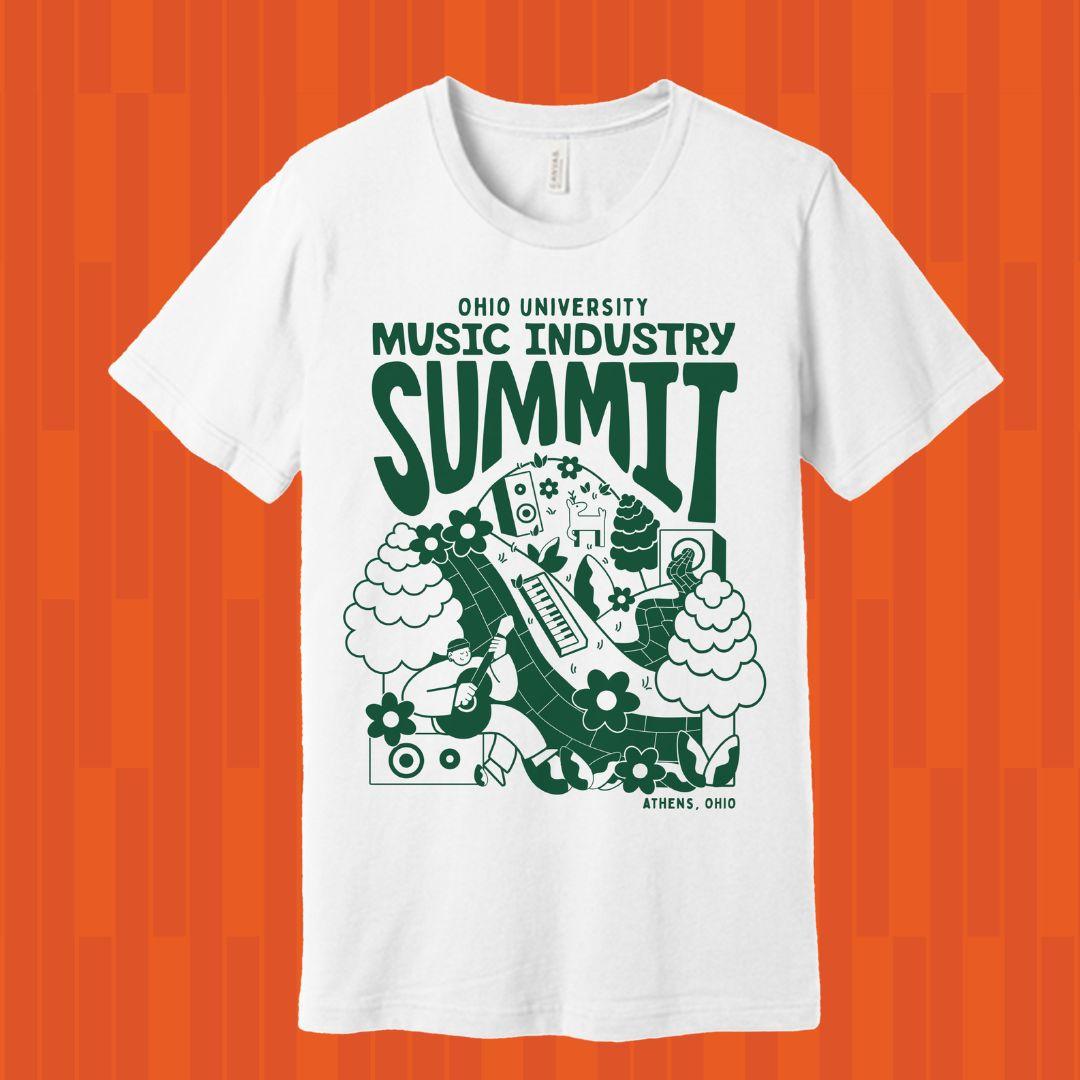 Music Industry Summit white t-shirt