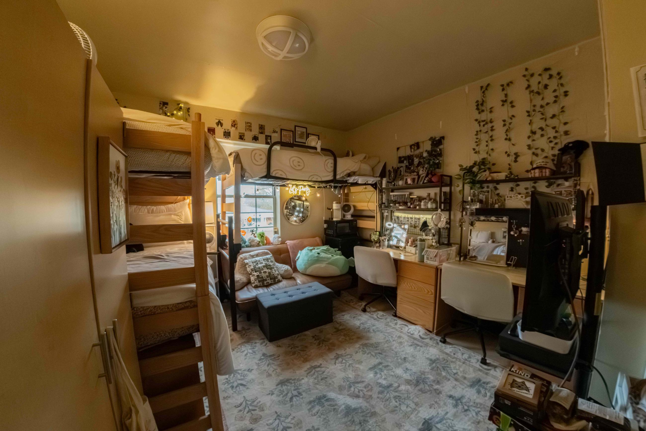 triple room in Adams Hall