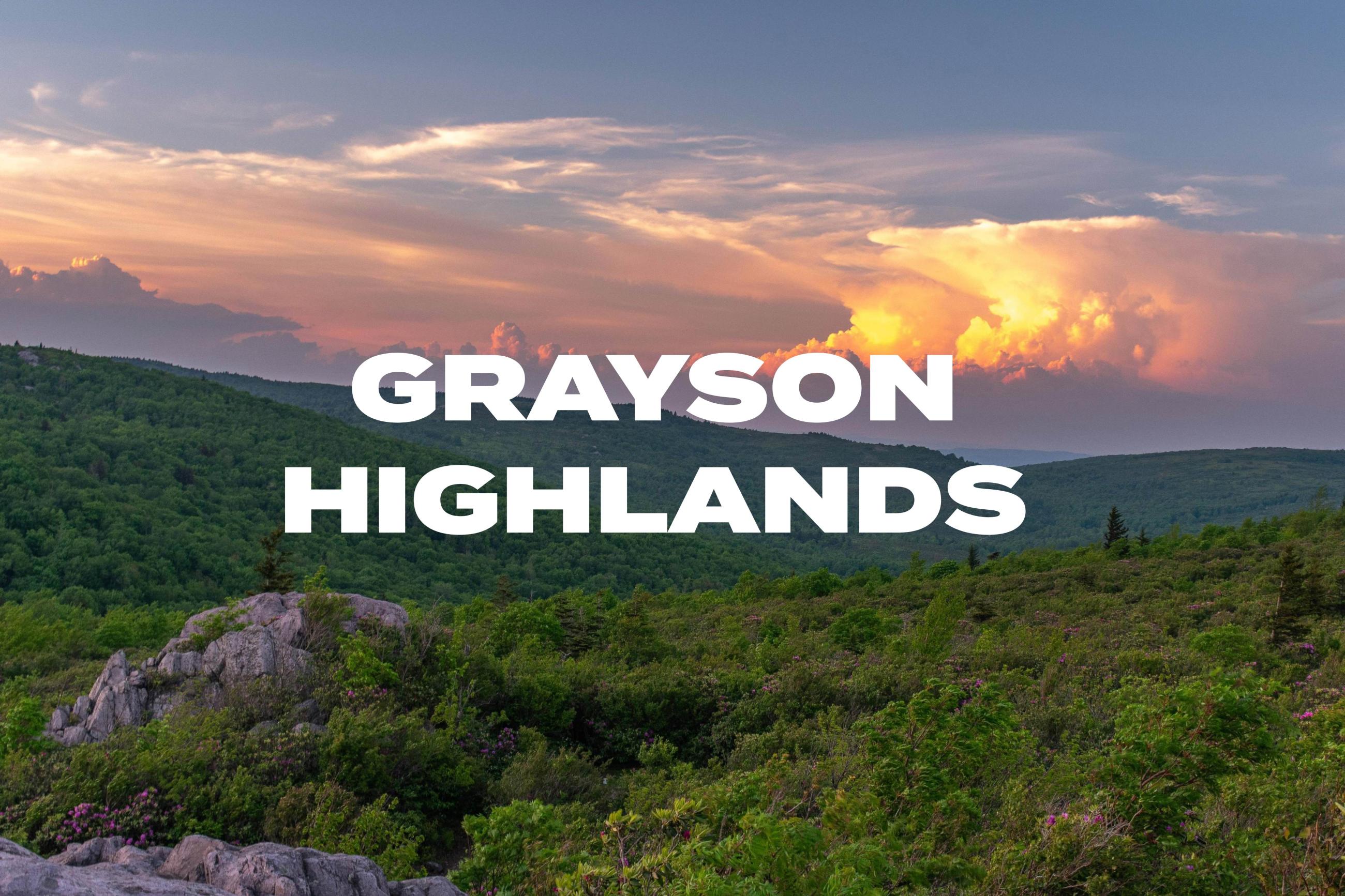 Hill scene at sunset