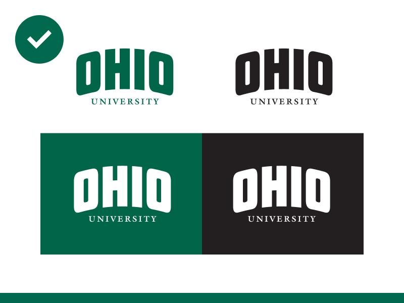 Ohio University Logo - Color Acceptable Use