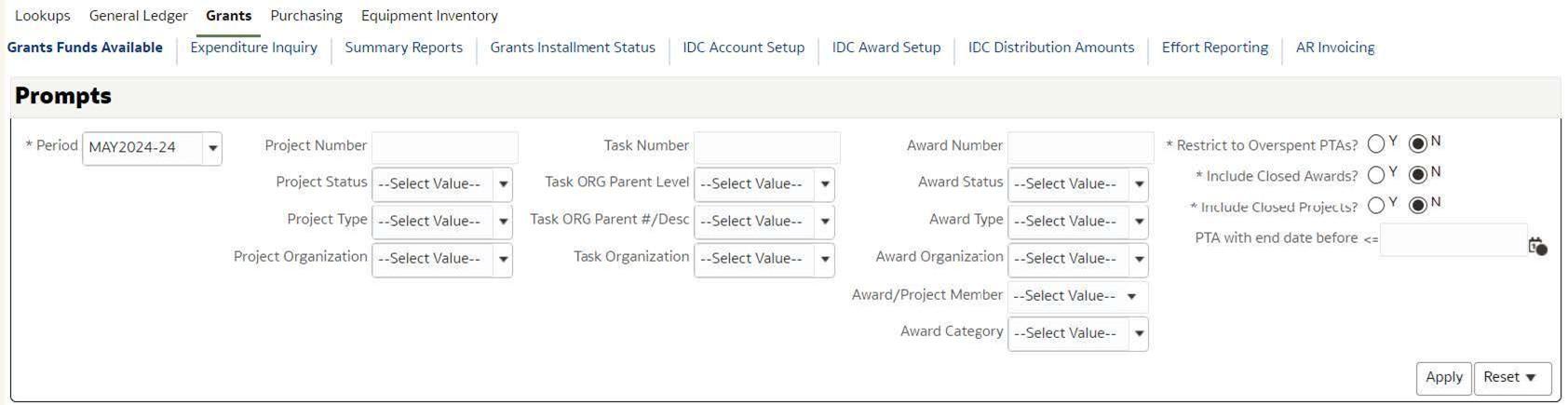 OBI Grants Funds Avail Ex