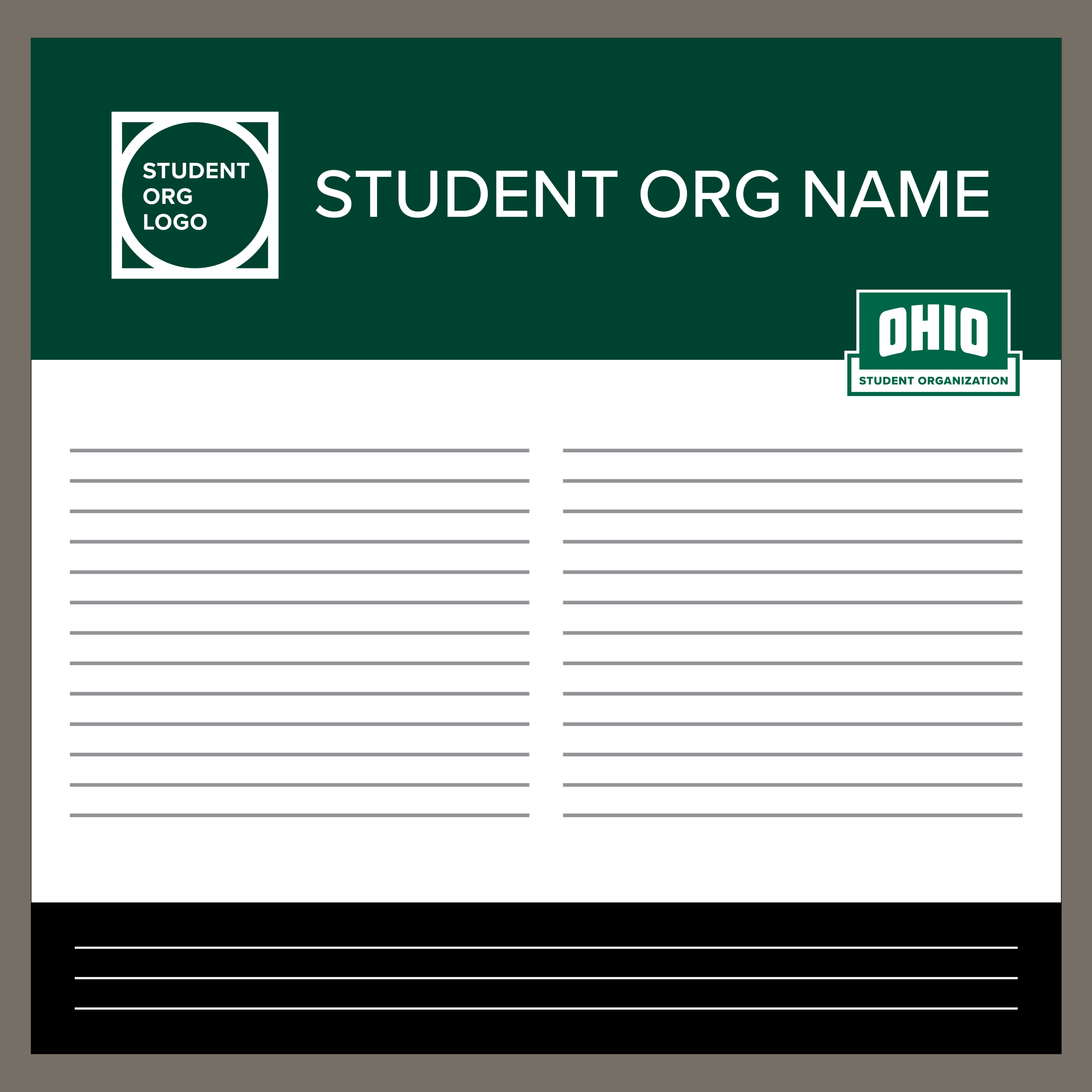 An example of a printed communication