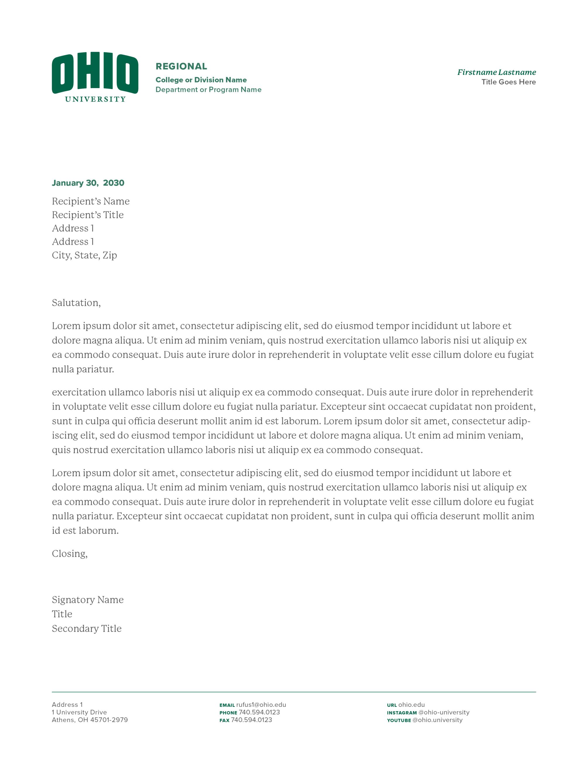 A view of Primary Letterhead #2