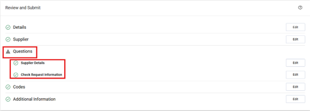 PR Questions Section