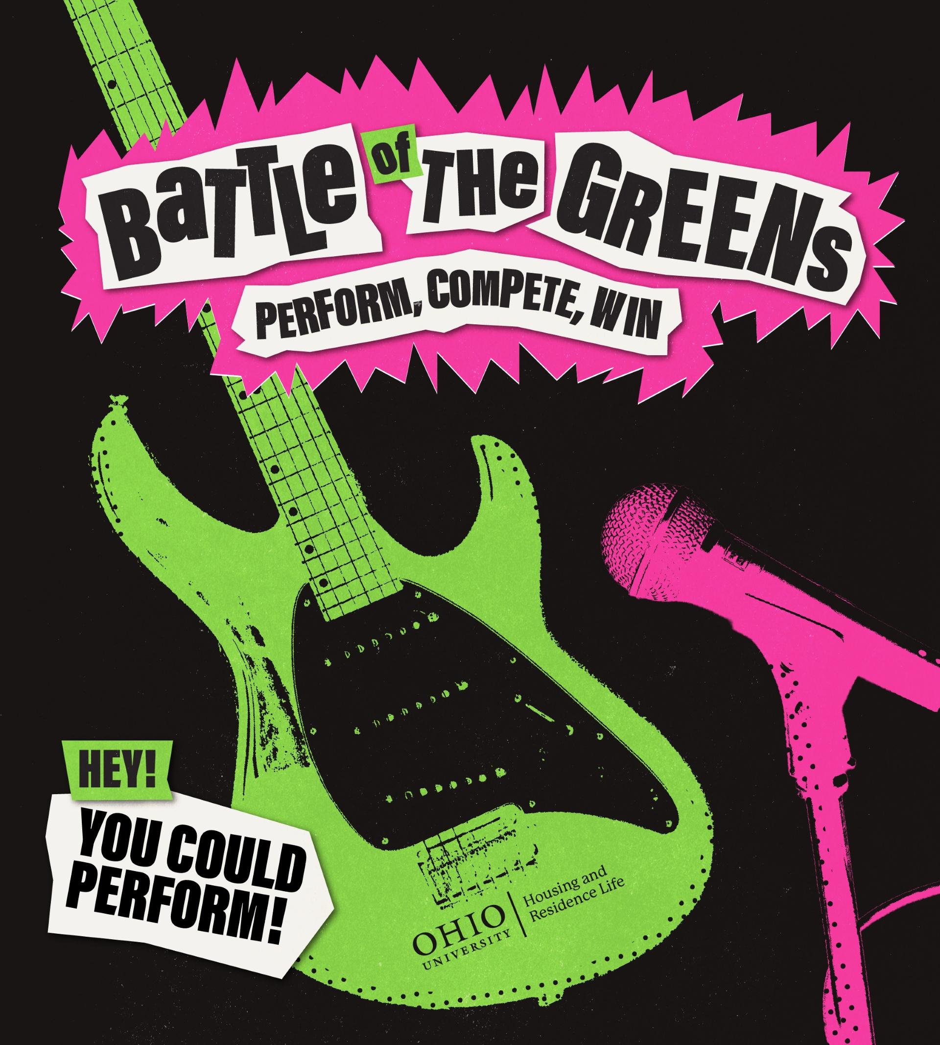 social and CUE graphic for Battle of the Greens event