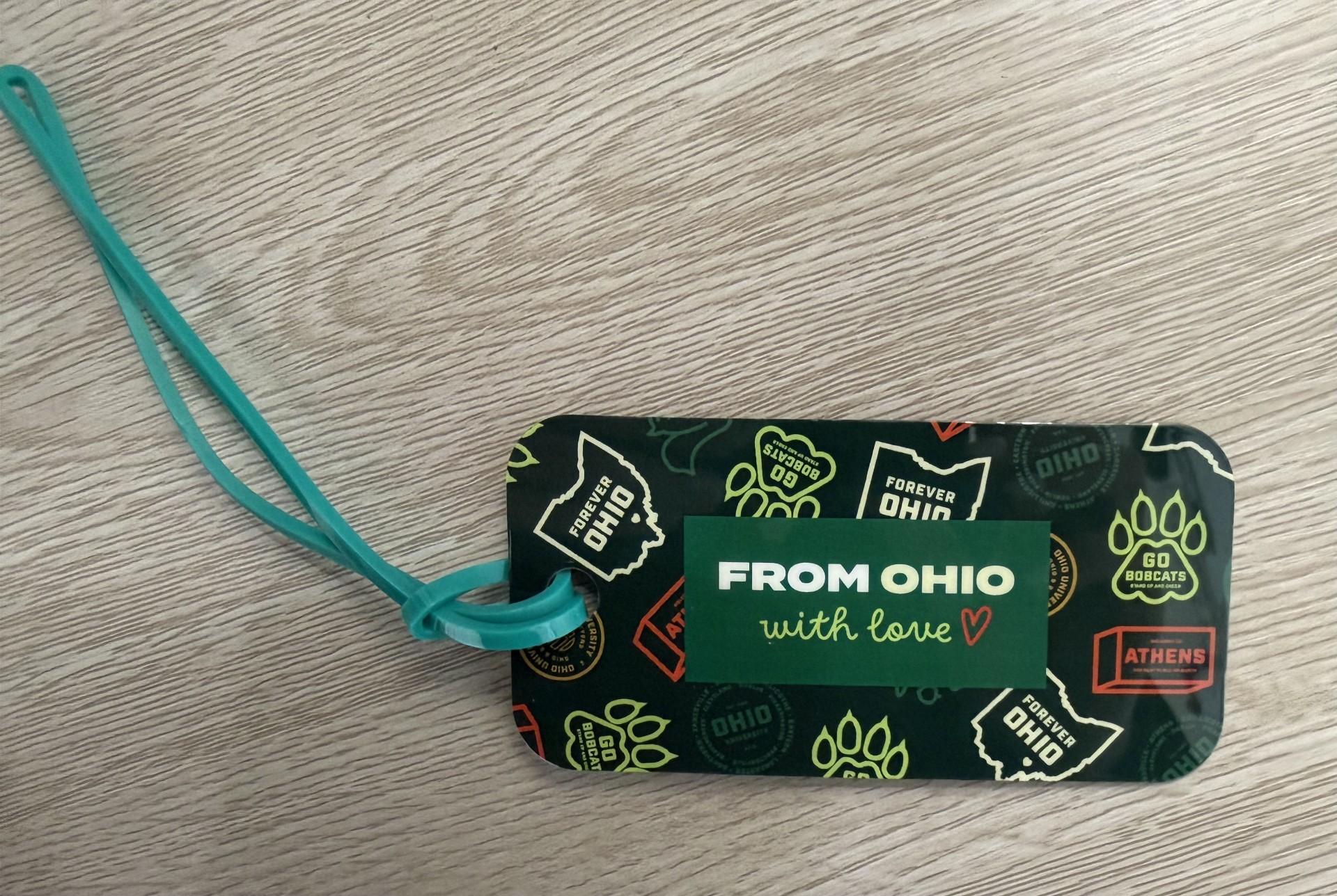 Front of a HRL luggage tag