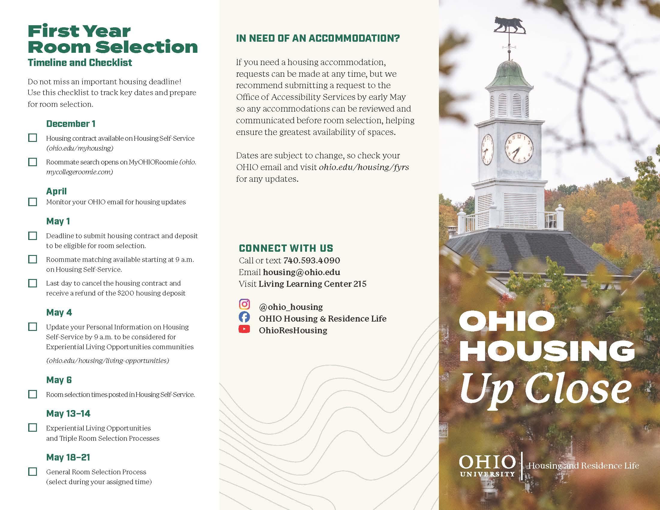 Ohio UpClose Pamphlet Page 1
