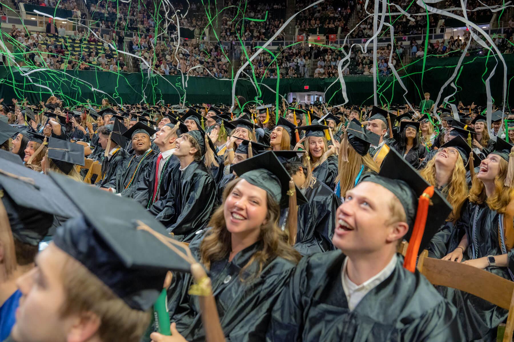 OHIO students celebrate during their Spring 2025 commencement ceremony