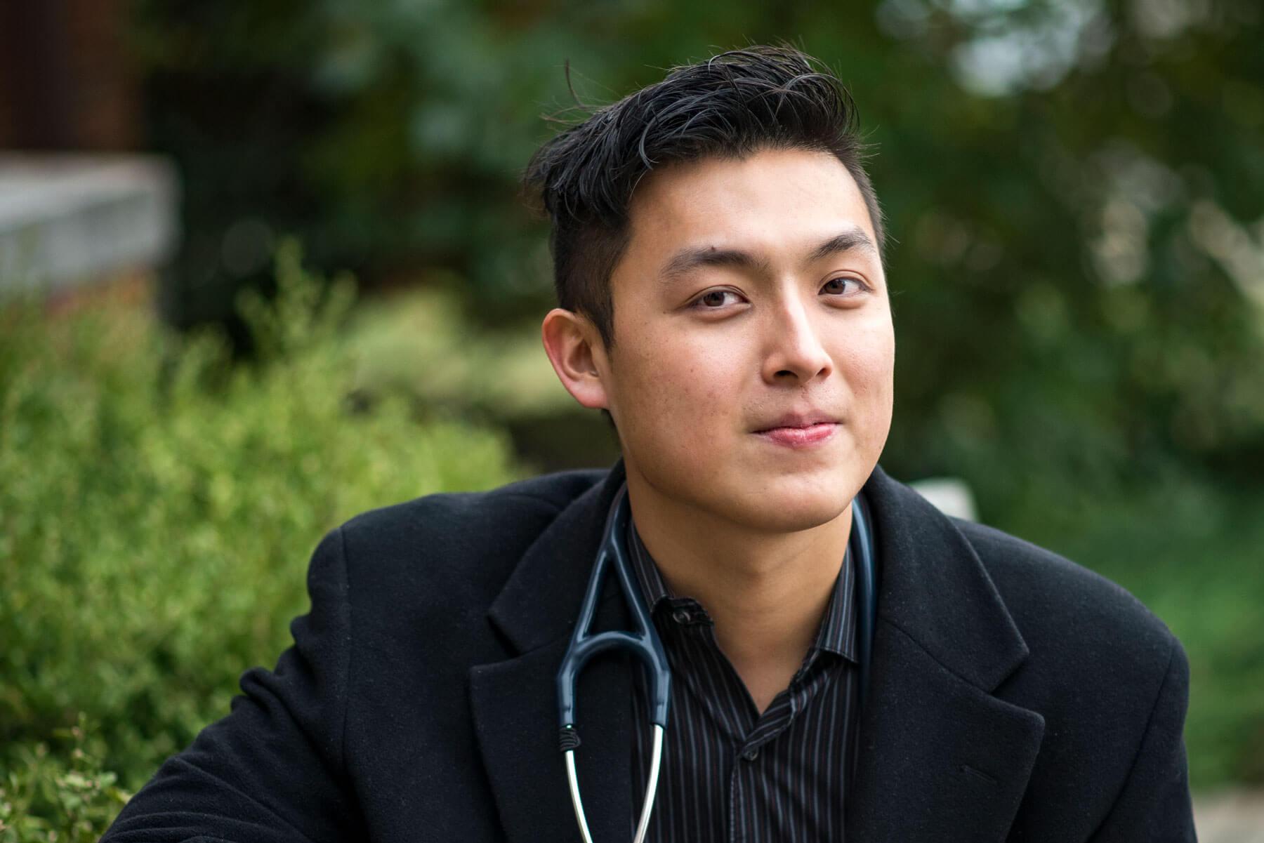 Portrait of Ziyue Wang, an Ohio University Heritage College of Osteopathic Medicine alum