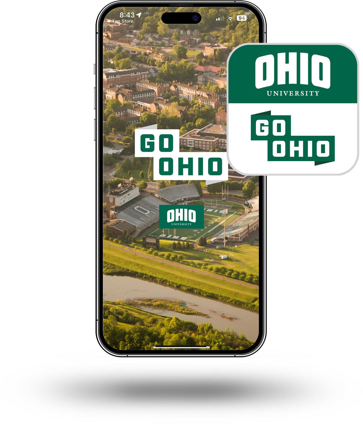 Go OHIO App open on smartphone