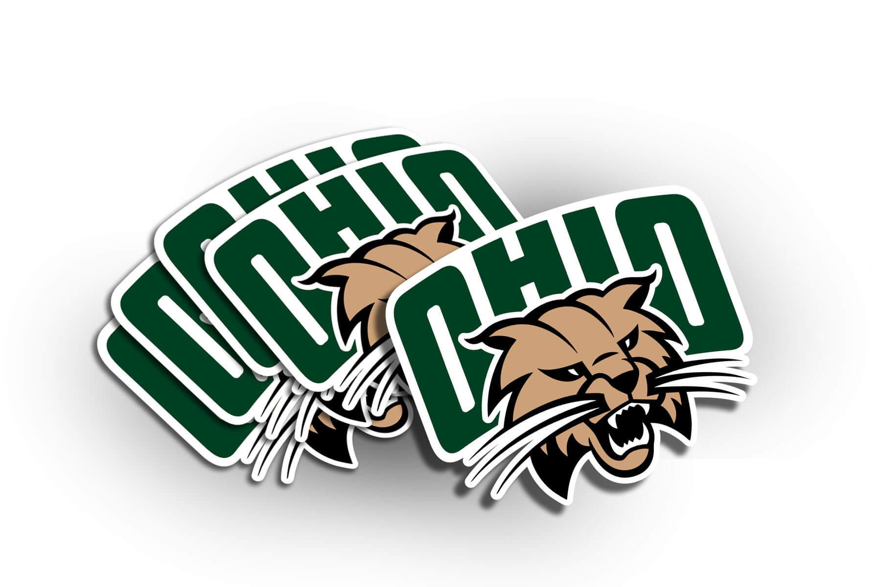 A group of magnets featuring the Ohio University Athletics logo