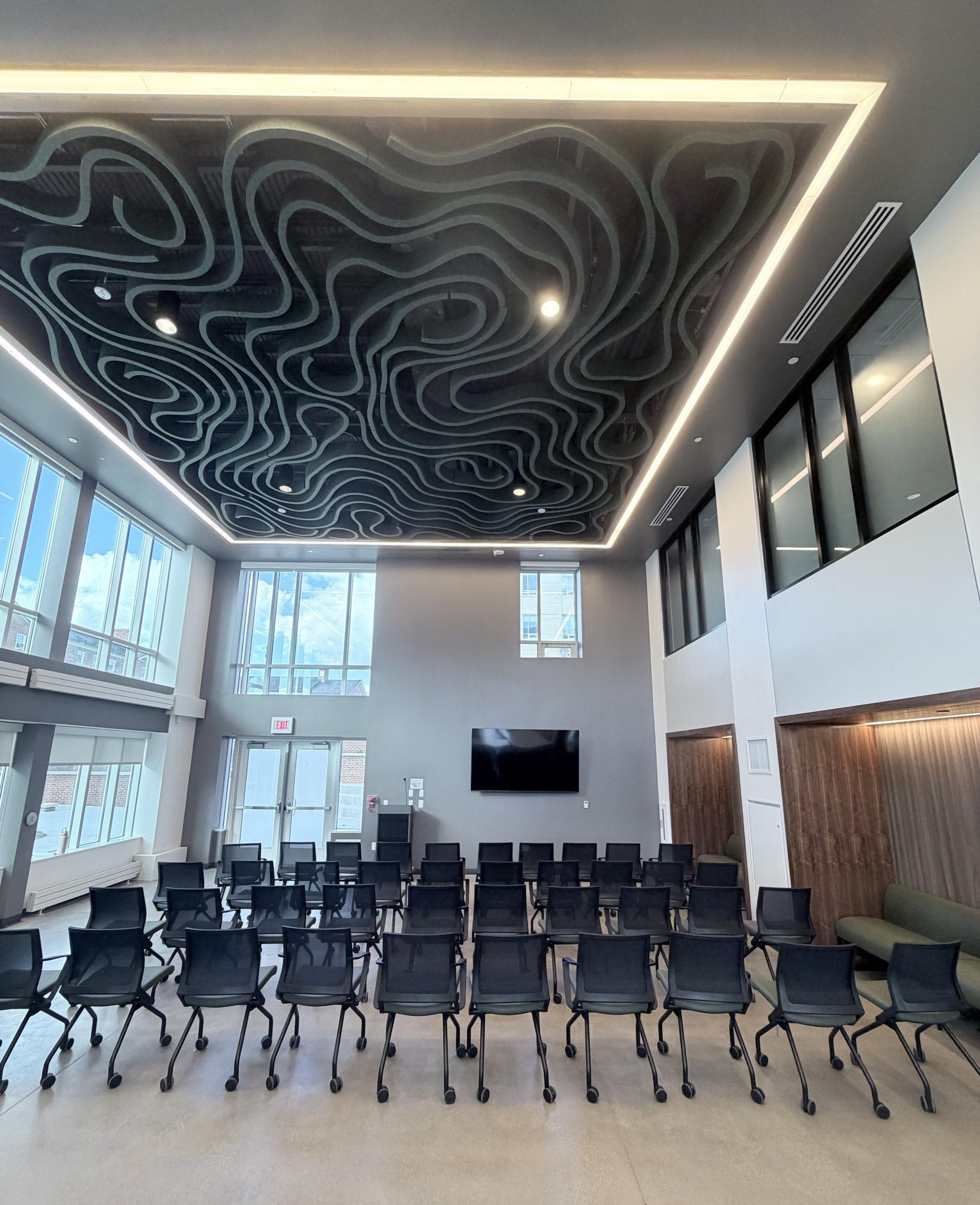 McDavis MPR with room set up in theater style