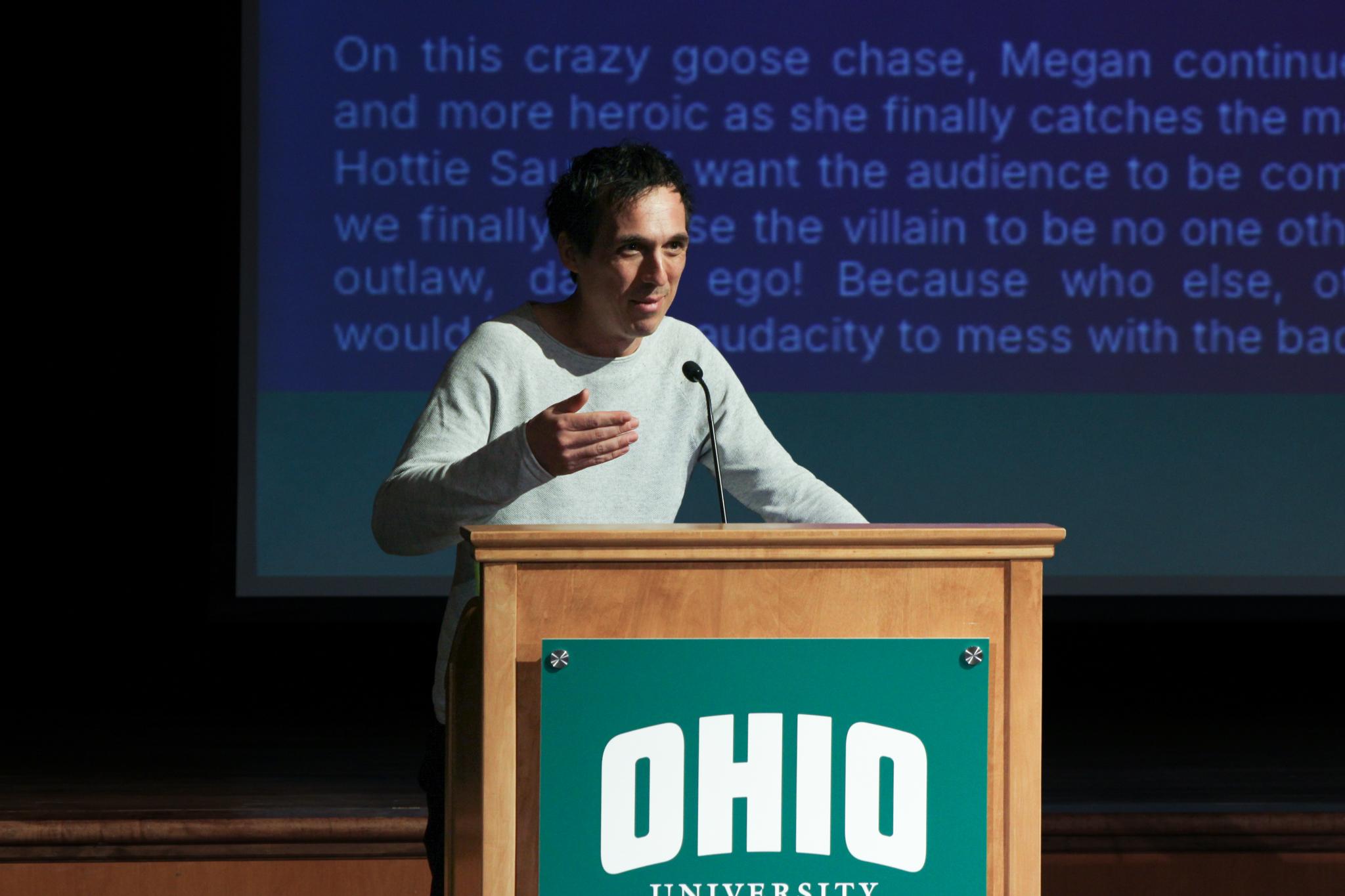 EIR Michael Kortlander speaking at an event