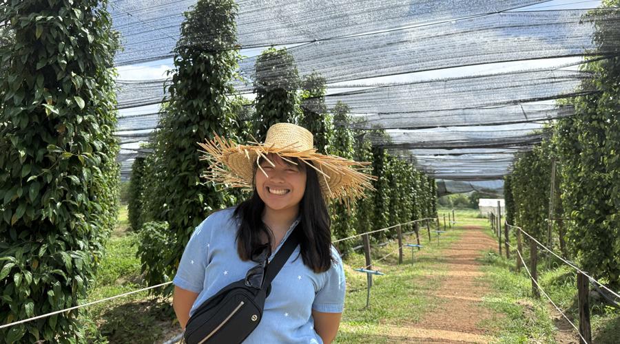 Student on an international internship
