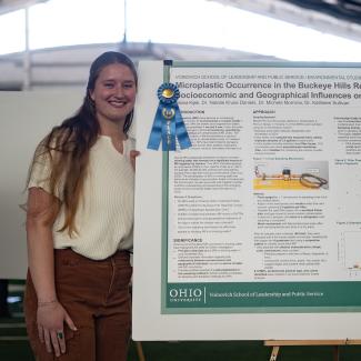 Blue ribbon award at expo.