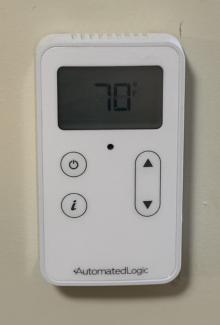 Convocation Center residence hall room temperature control