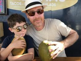 Dr. Ray and son, Oliver, in Puerto Rico.
