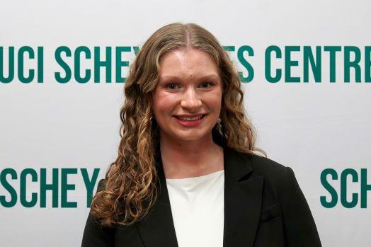 Katie poses for the camera