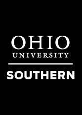 black background with white Ohio University Southern logo