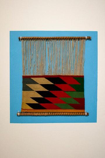 KMA, Germantown Sampler on a loom, Unknown weaver