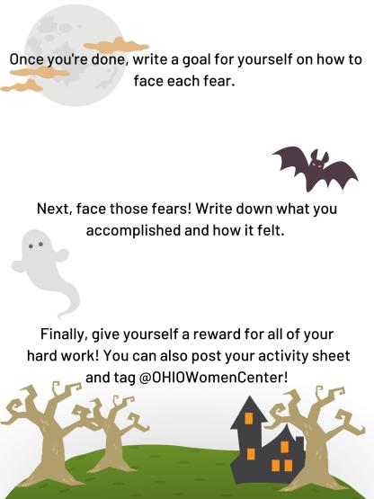 three prompts for facing fears worksheet