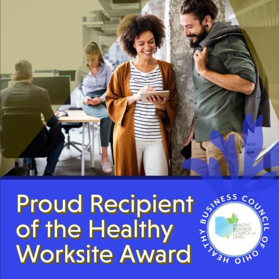 Instagram post about healthy worksite award