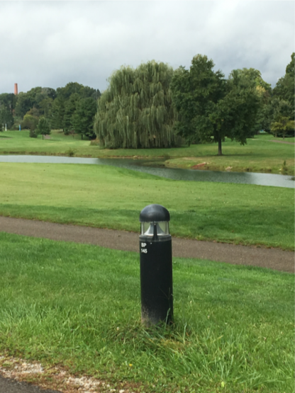Ohio University Golf Course rain collection pond