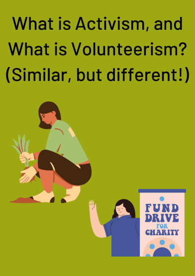 what is activism and what is volunteerism