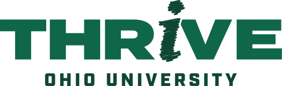 THRiVE Ohio University mark in green